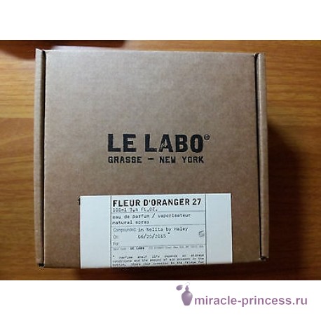 Le Labo Fleur d`Oranger 27 22